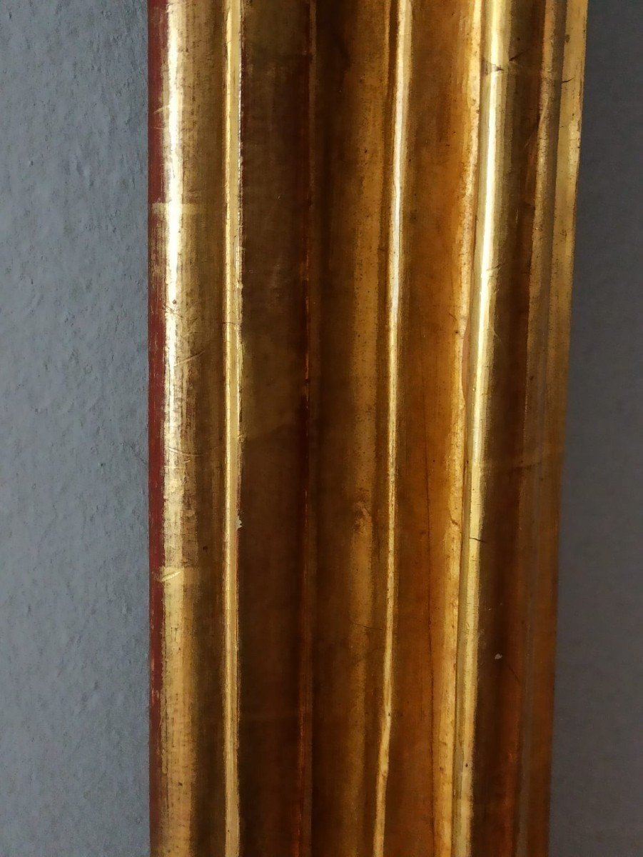 Grande specchiera in legno dorato prima meta' XIX secolo Italia-photo-6