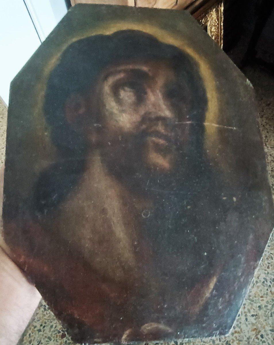 Dipinto Su Tavola - Cristo - Italia XVIII Secolo