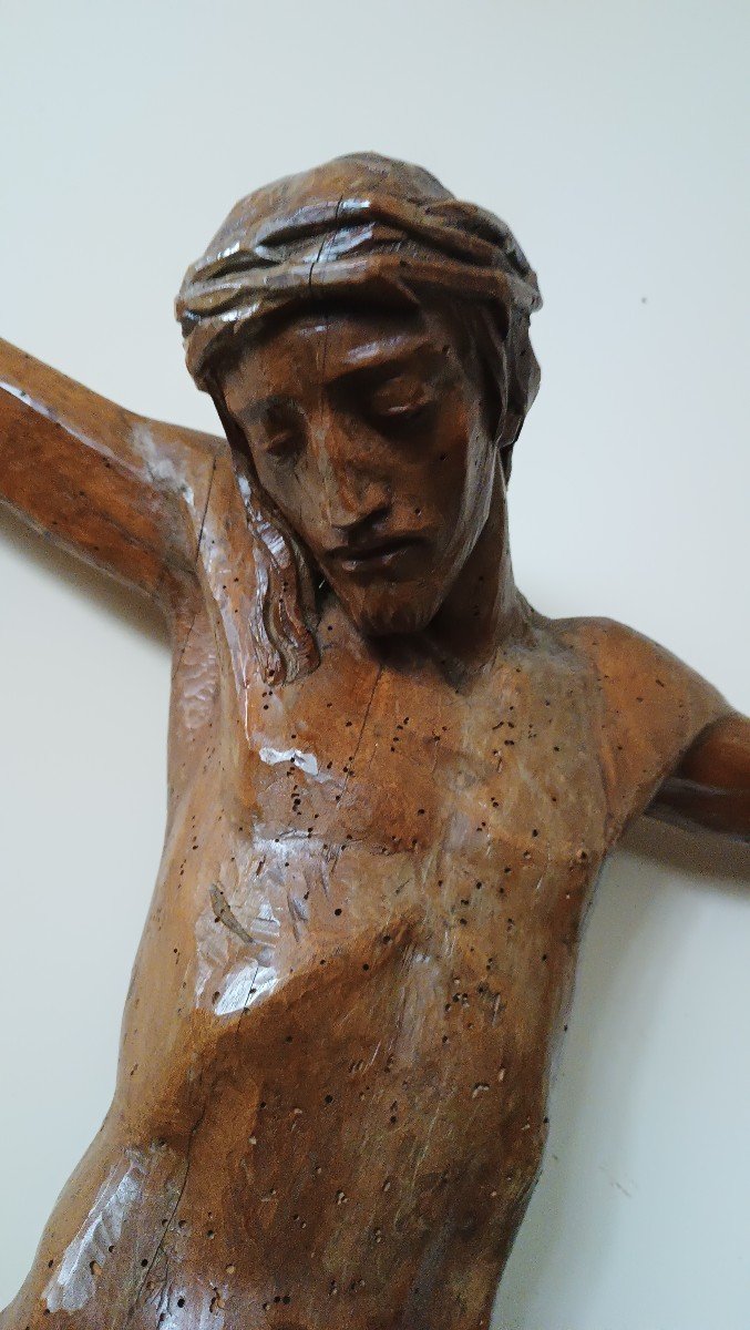 Grande cristo in legno XIX secolo-photo-1