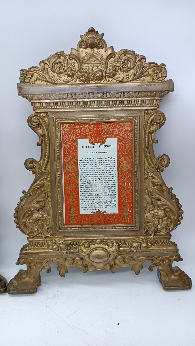 Coppia cartaglorie ,cornici XIX secolo-photo-3
