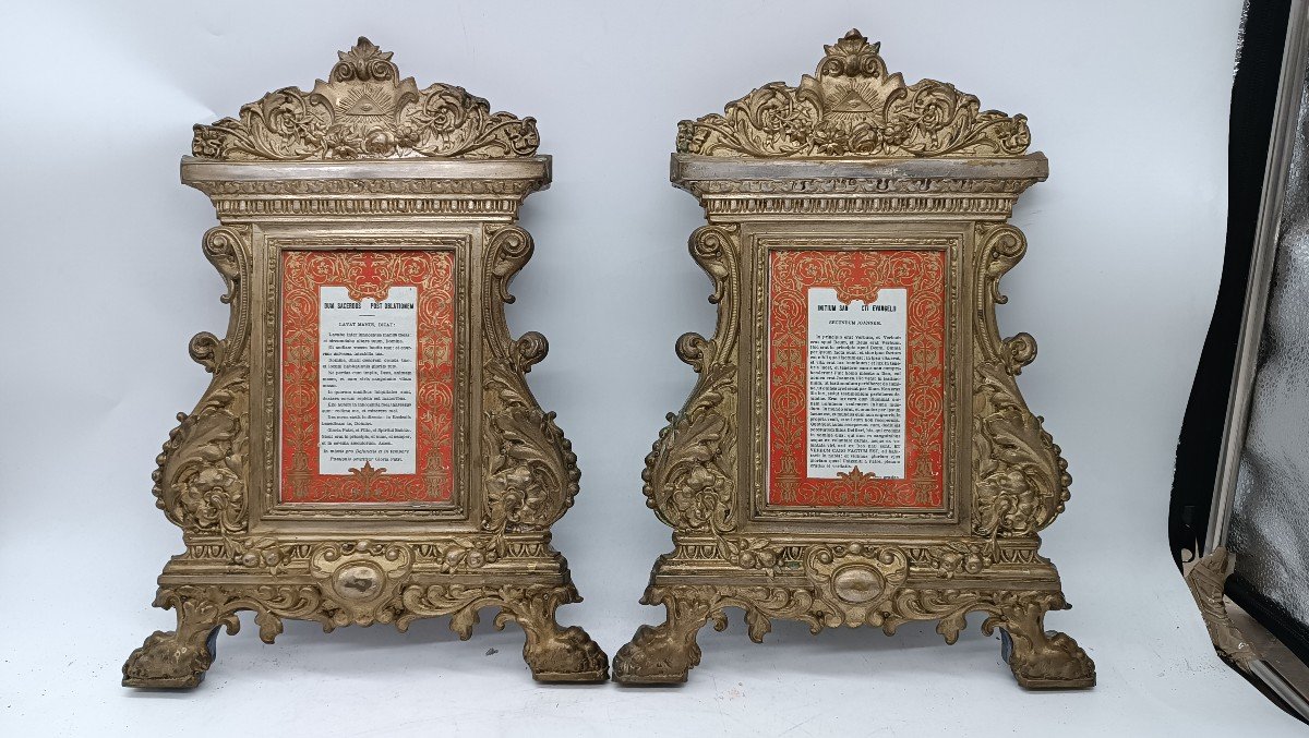 Coppia cartaglorie ,cornici XIX secolo-photo-3