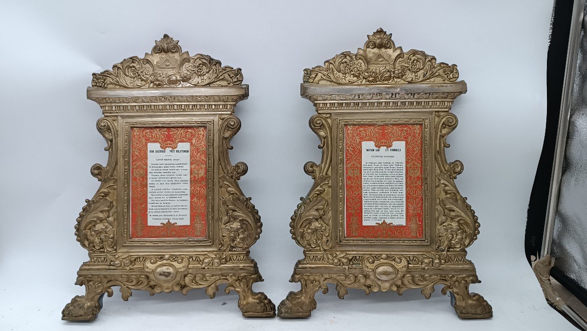 Coppia cartaglorie ,cornici XIX secolo