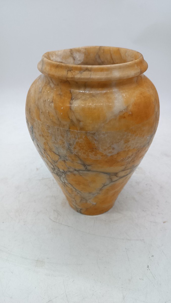 Vaso alabastro antico graffito Volterra XIX secolo-photo-2