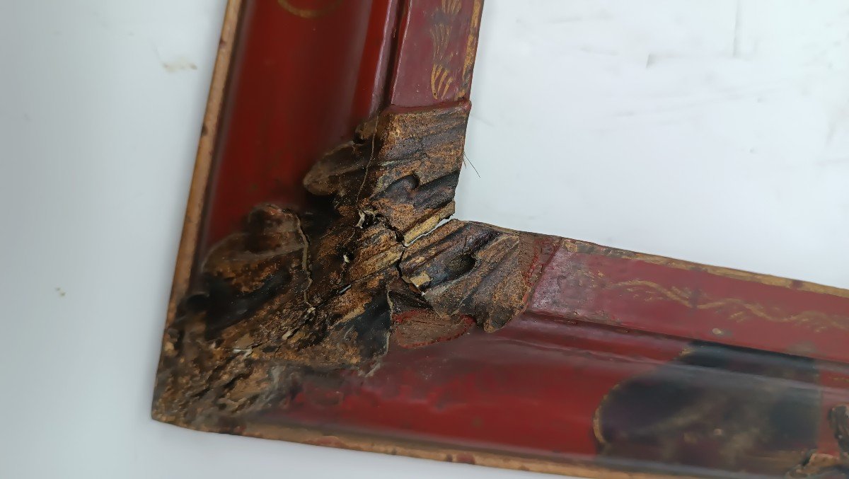 Cornice a cineserie laccata XIX secolo-photo-4