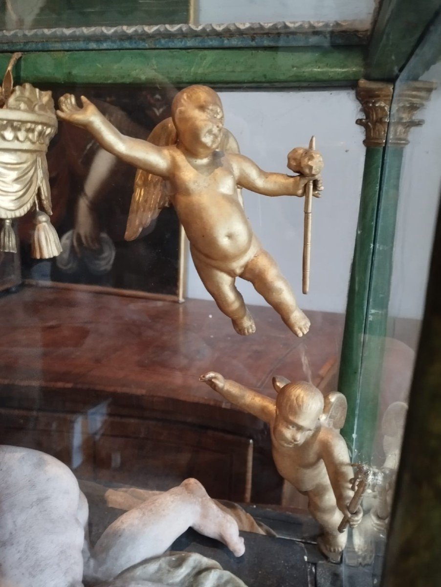 Eccezionale bambinello in teca XVIII secolo-photo-6