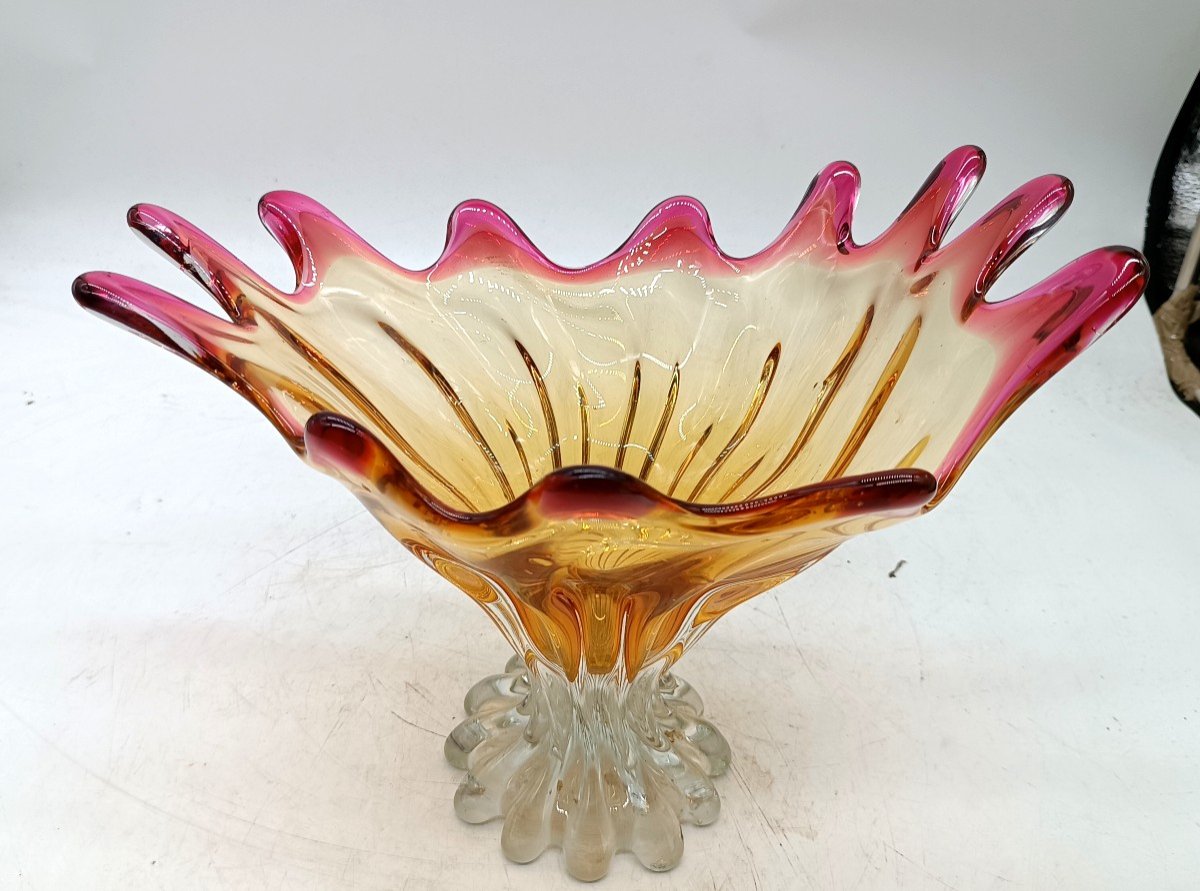  vaso in vetro murano anni 50\60-photo-2