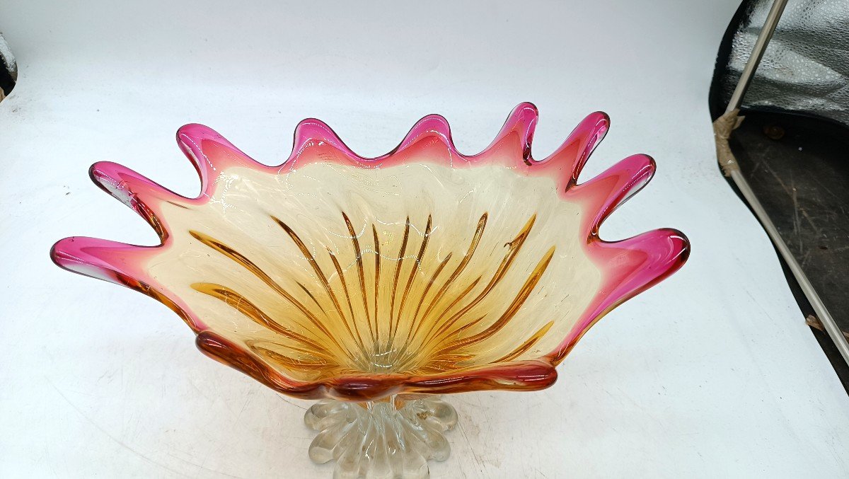 vaso in vetro murano anni 50\60-photo-3