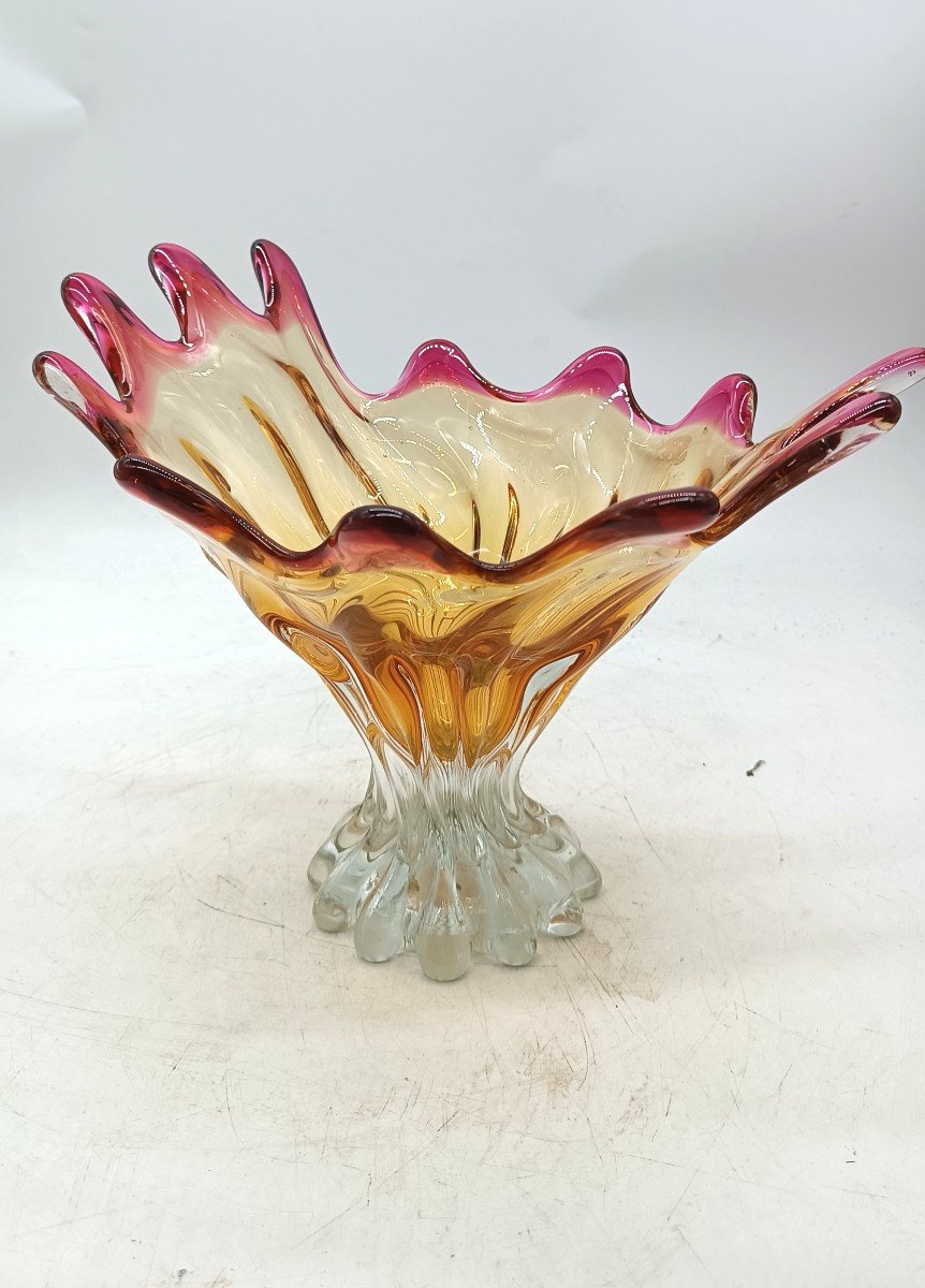  vaso in vetro murano anni 50\60-photo-2