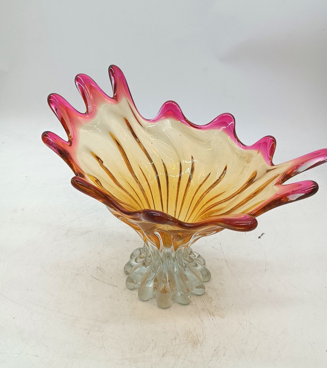  vaso in vetro murano anni 50\60-photo-3