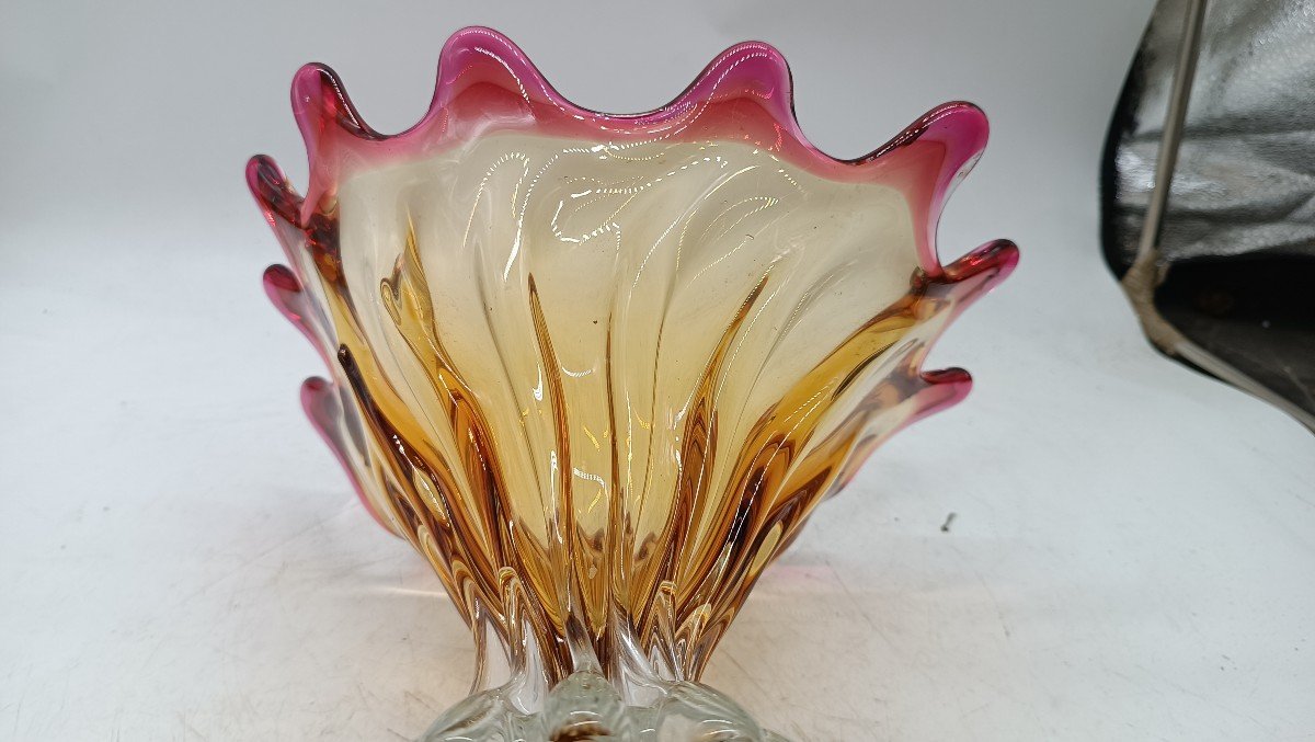 vaso in vetro murano anni 50\60-photo-4