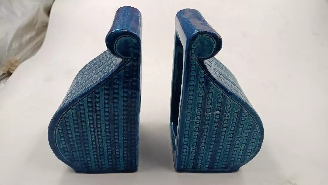 Fermalibri ceramica Bitossi Londi Anni 70-photo-2