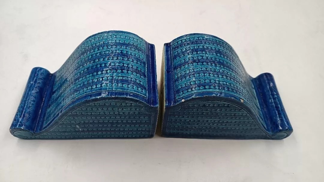 Fermalibri ceramica Bitossi Londi Anni 70-photo-3