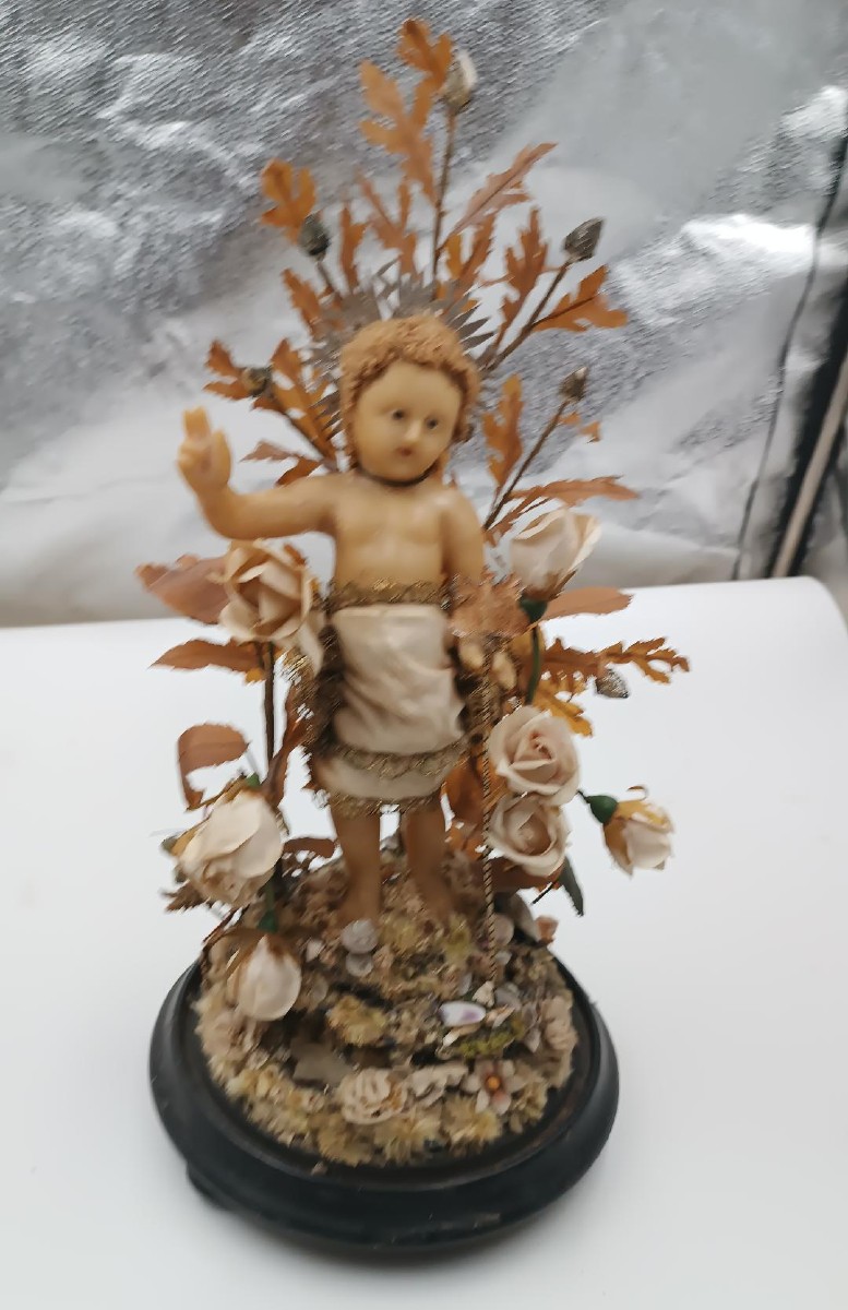 San giovanni bambino in cera XIX secolo-photo-2