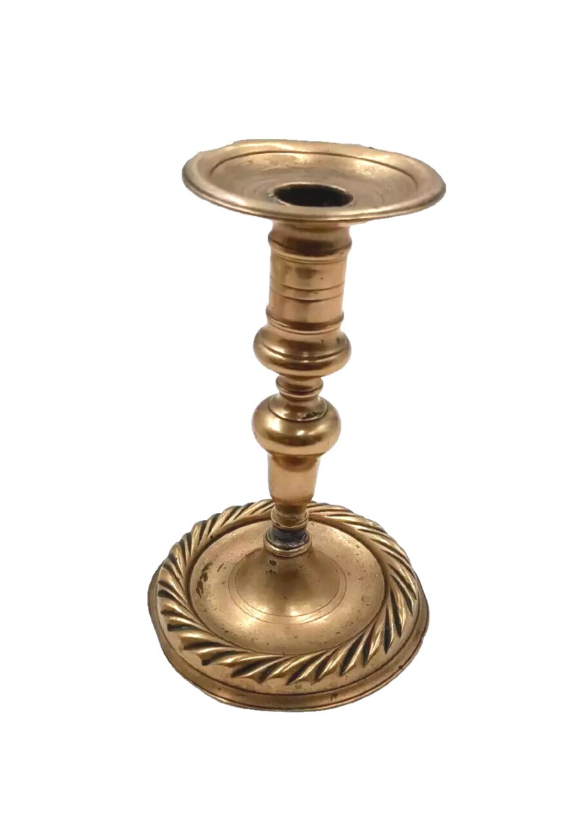 candeliere bronzo antico XVII secolo