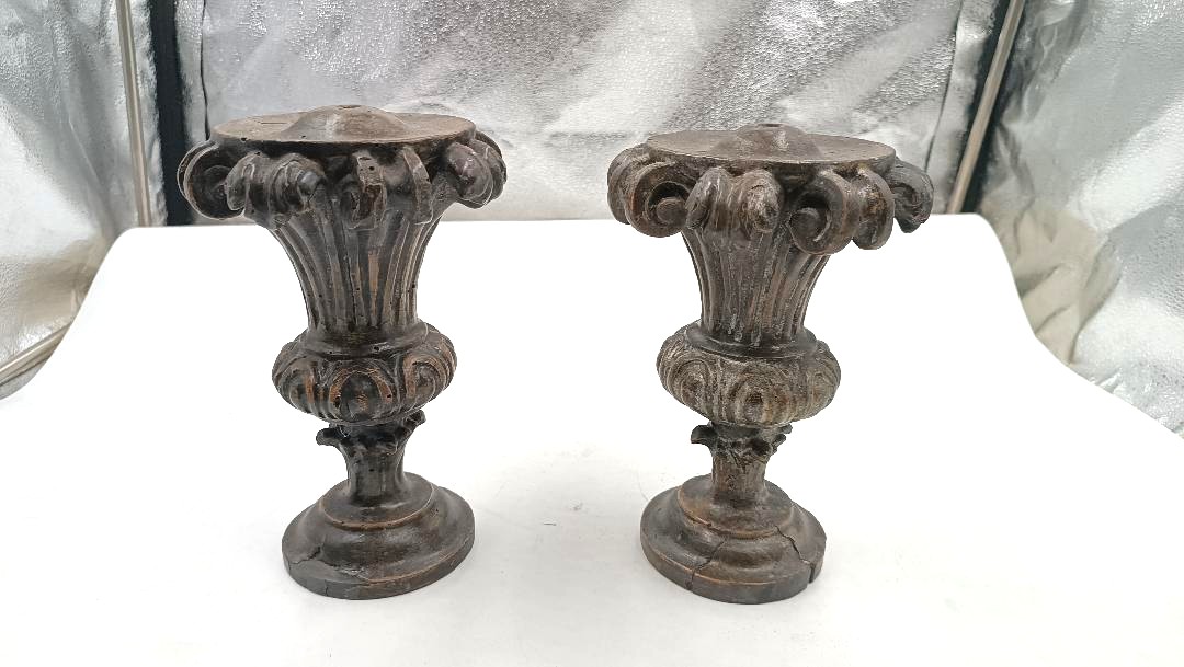 Grande coppia di portapalme ,perettoni , candelieri Luigi XIV primi 700 Toscana-photo-2