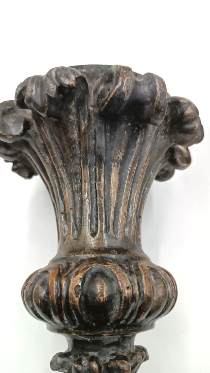 Grande coppia di portapalme ,perettoni , candelieri Luigi XIV primi 700 Toscana-photo-3