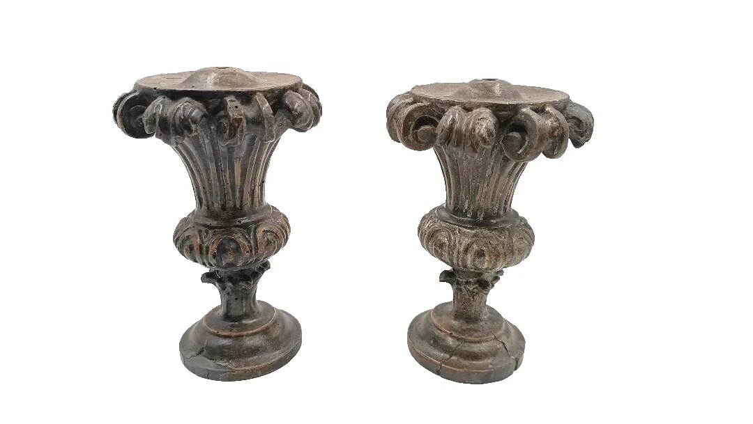 Grande coppia di portapalme ,perettoni , candelieri Luigi XIV primi 700 Toscana