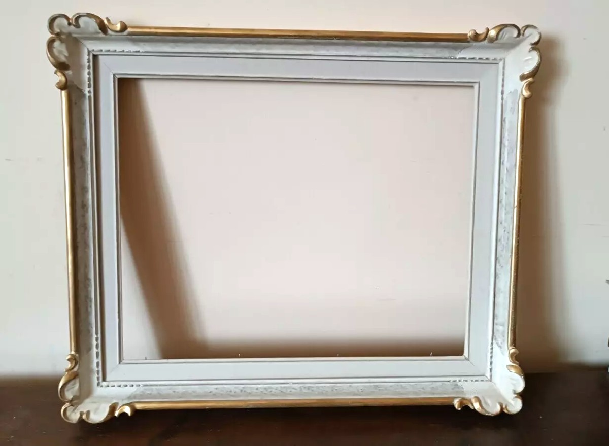 Cornice intagliata lacca e oro in legno prima meta' 900