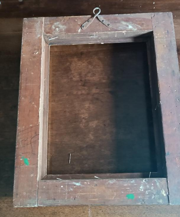 Cornice intagliata in legno dorato --photo-5
