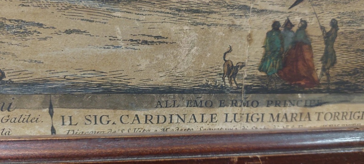 Incisione Acquerellata San Giovanni Dei Fiorentini XVIII secolo D.Montagu-photo-4