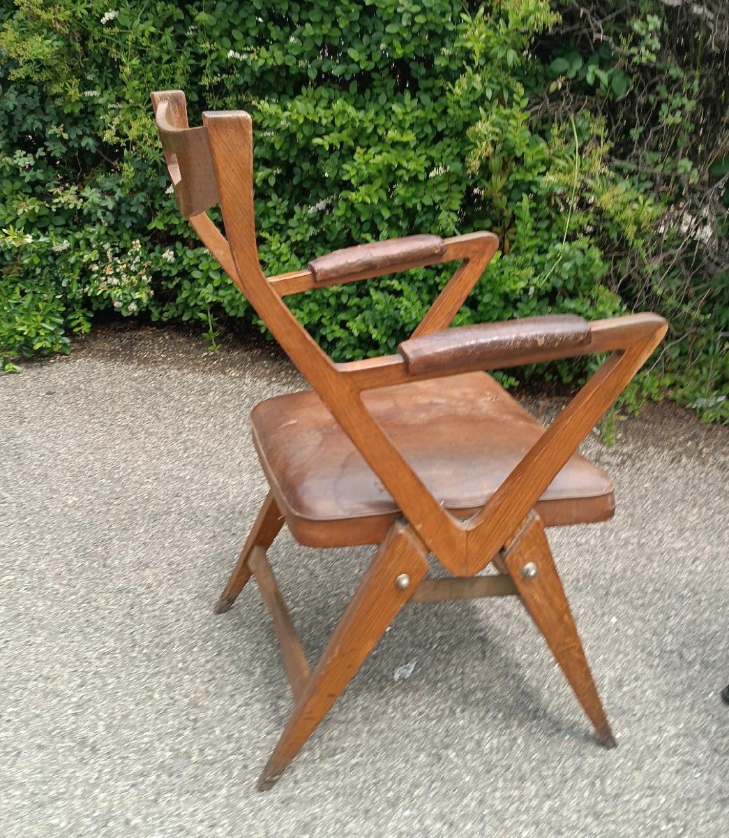 Coppia di sedie con braccioli da ufficio anni 50 europa del nord , design-photo-4