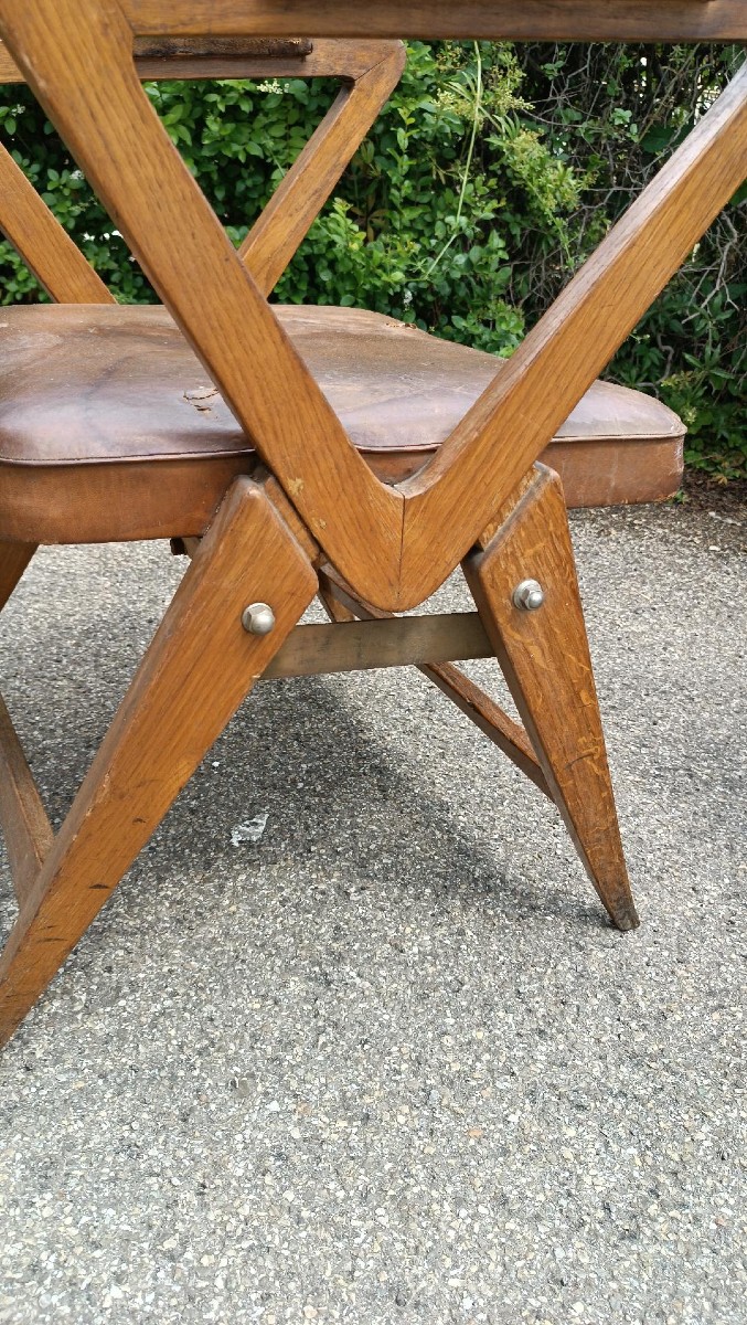 Coppia di sedie con braccioli da ufficio anni 50 europa del nord , design-photo-5