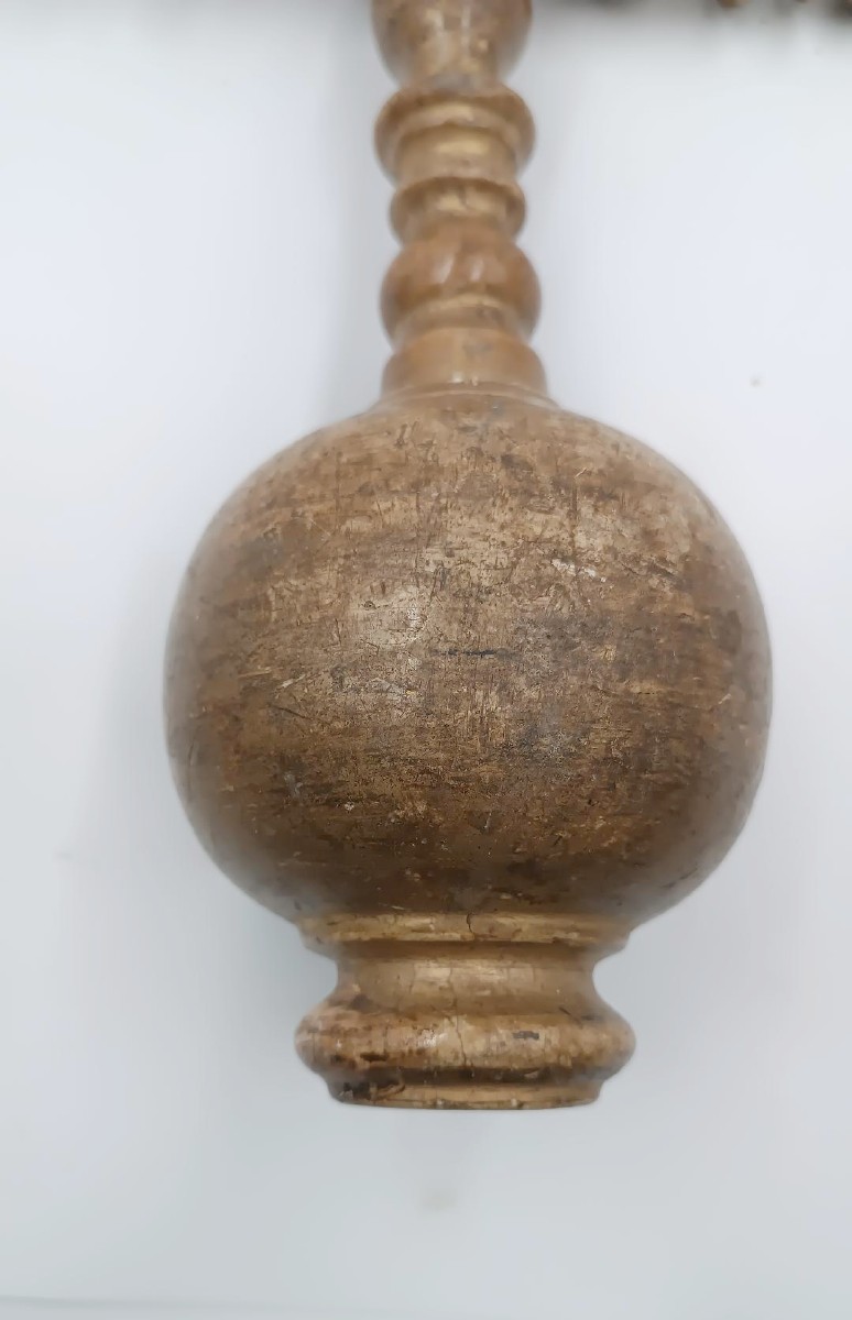 Grande croce processionale legno dorato XVII secolo italia-photo-1