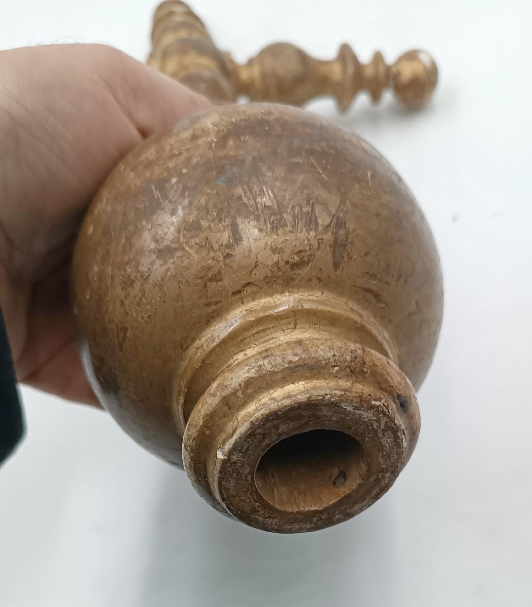 Grande croce processionale legno dorato XVII secolo italia-photo-6
