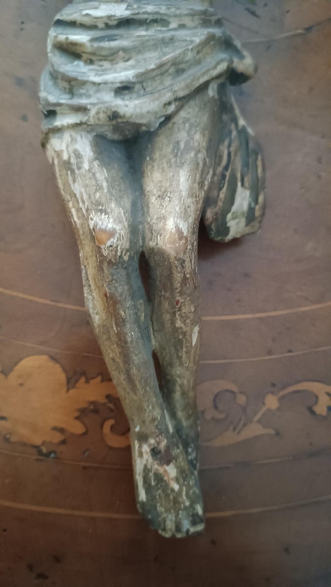 cristo in legno policromo  antico XVIII secolo-photo-1