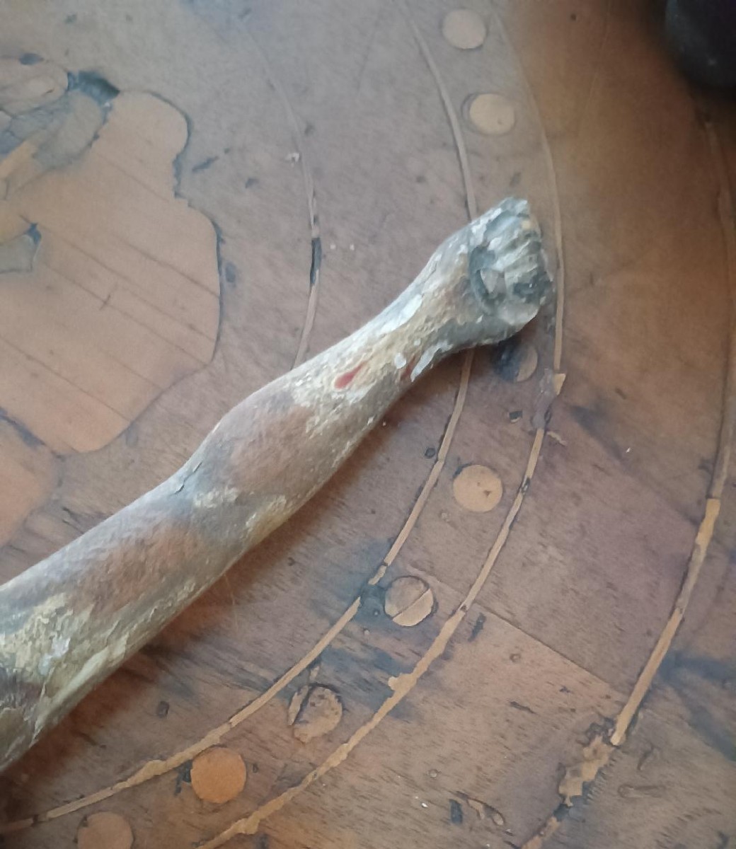cristo in legno policromo  antico XVIII secolo-photo-7