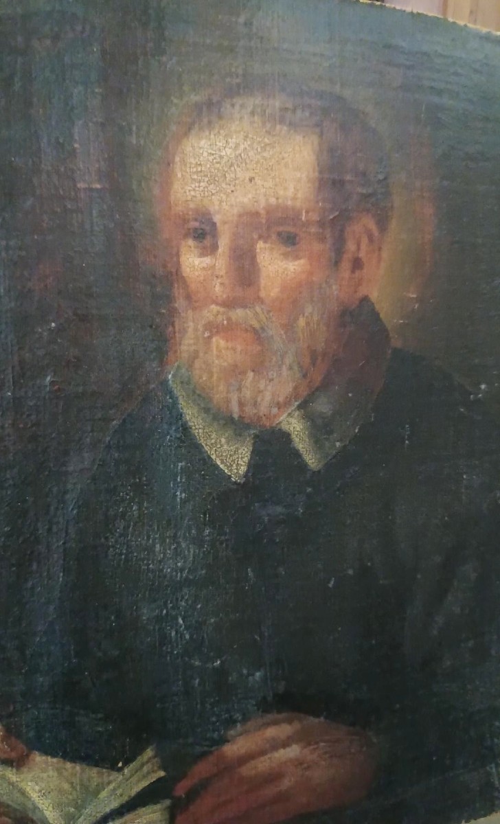 Dipinto olio su tela XVIII secolo scuola italiana-San Filippo Neri-photo-4