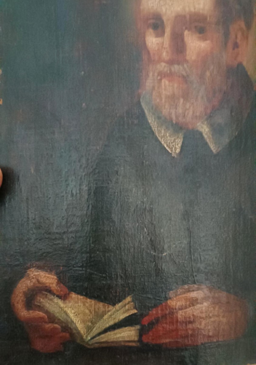 Dipinto olio su tela XVIII secolo scuola italiana-San Filippo Neri-photo-1