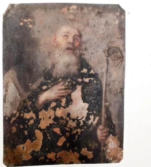 Piccolo dipinto antico su rame del XVII secolo-photo-4