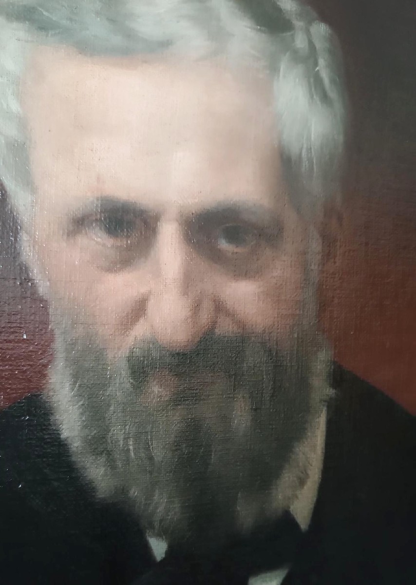 Ritratto di Cesare  Altoviti olio su tela - Antonio Ciseri ( 1821-1893 )-photo-4