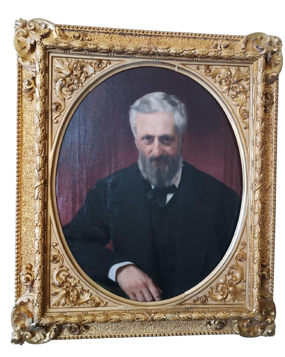 Ritratto di Cesare  Altoviti olio su tela - Antonio Ciseri ( 1821-1893 )