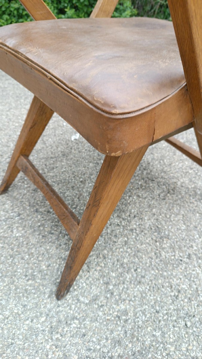 Sedia con  braccioli da ufficio anni 50 europa del nord , design-photo-1