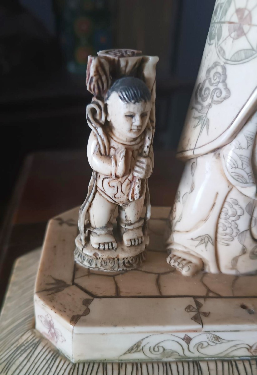Scultura in osso, arte cinese, primi anni del 1900-photo-5
