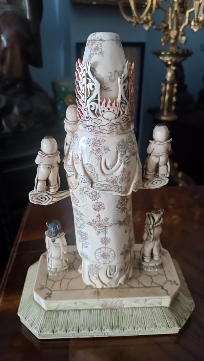 Scultura in osso, arte cinese, primi anni del 1900-photo-6