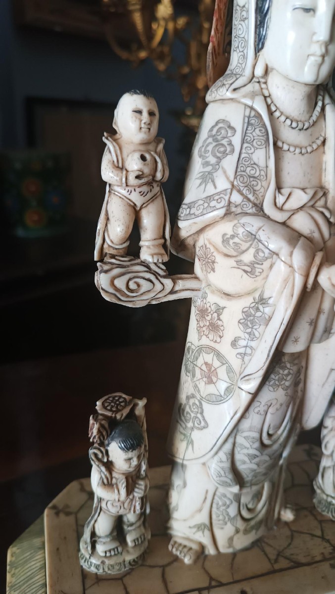 Scultura in osso, arte cinese, primi anni del 1900-photo-7