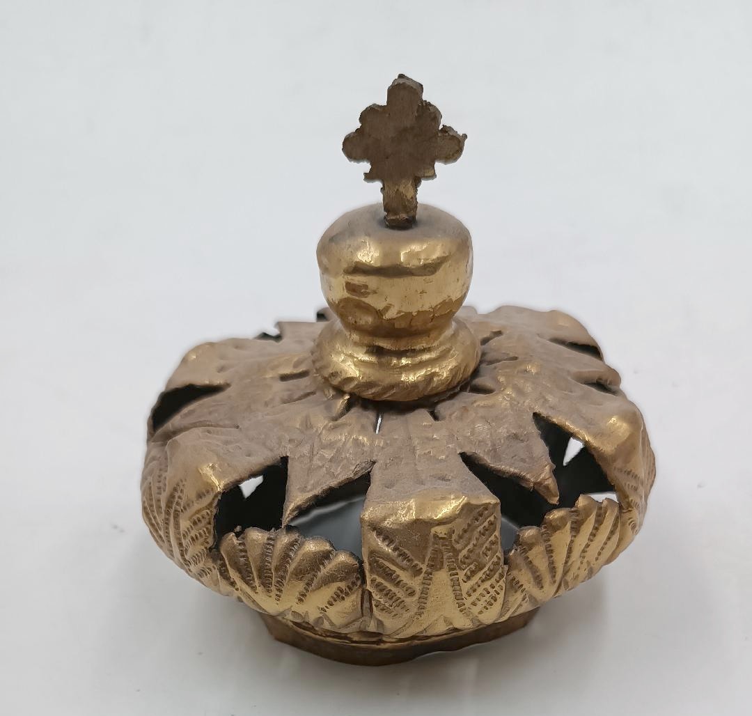 corona d'arte sacra per scultura del XIX secolo-photo-2
