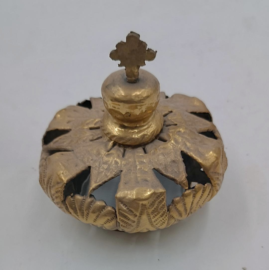 corona d'arte sacra per scultura del XIX secolo