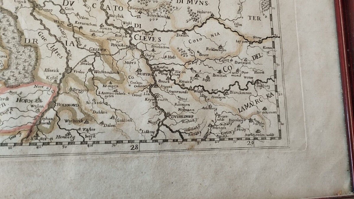 Mappa 1672 Province Dei Paesi Bassi De Rossi /Sanson Originale Antica-photo-3
