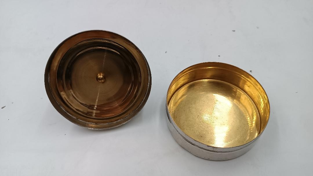 Porta ostie ottone argentato fine 800-photo-1