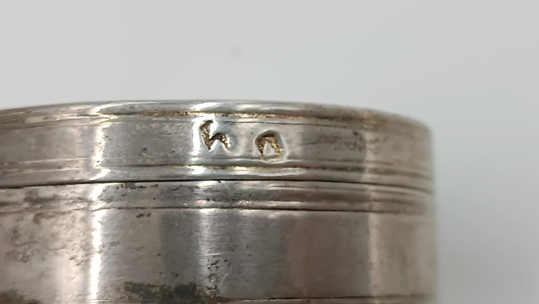 Scatola porta ostie in argento del XIX secolo, 66 grammi-photo-3