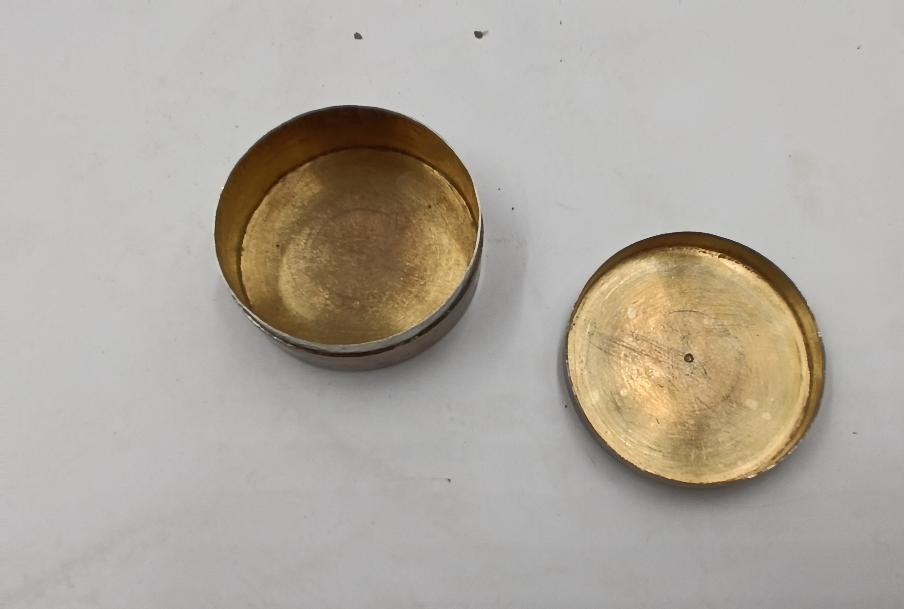 Scatola porta ostie in argento del XIX secolo, 66 grammi-photo-4