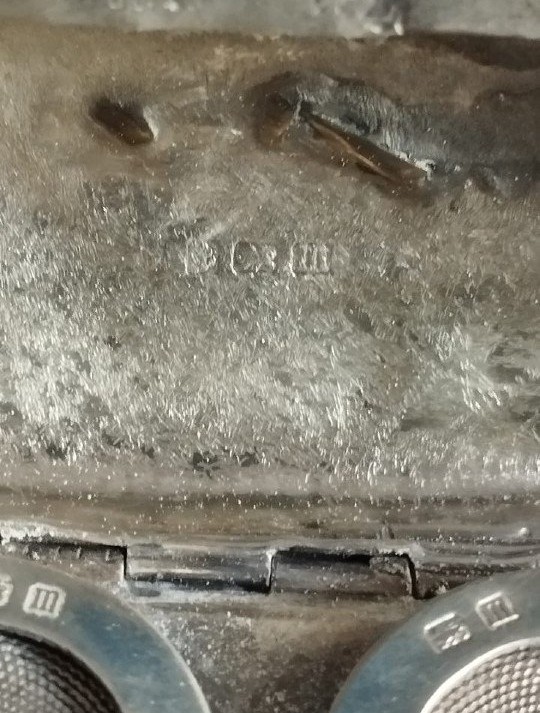 ANTICA DOPPIA CUSTODIA ARGENTO PER MONETA STERLINA D'ORO ( SOVRANA) REGNO UNITO-photo-2