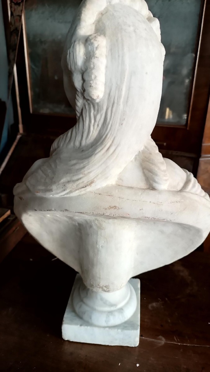 scultura marmo busto Madame du barry XIX secolo scuola italiana-photo-3