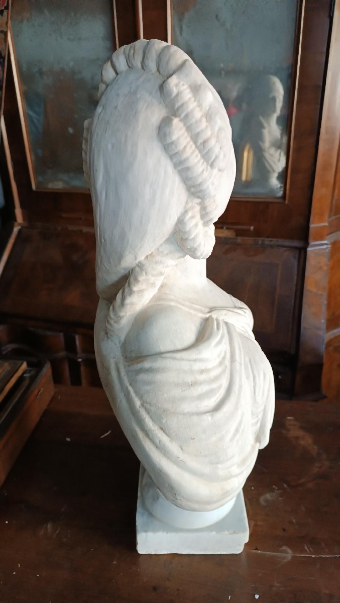 scultura marmo busto Madame du barry XIX secolo scuola italiana-photo-4
