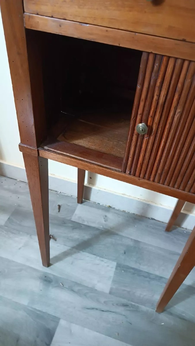 COMODINO A SERRANDINA ANTICO STILE DIRETTORIO EPOCA PRIMI 800 ITALIA-photo-1