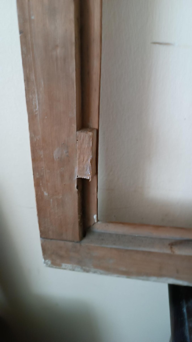 cornice antica a guantiera PRIMA META' XIX SECOLO NAPOLI- LEGNO DORATO-photo-8